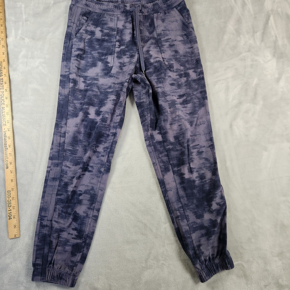 Athleta Farallon Jogger Pants Women's Size 8 Blue Camo‎ Athleisure Lounge